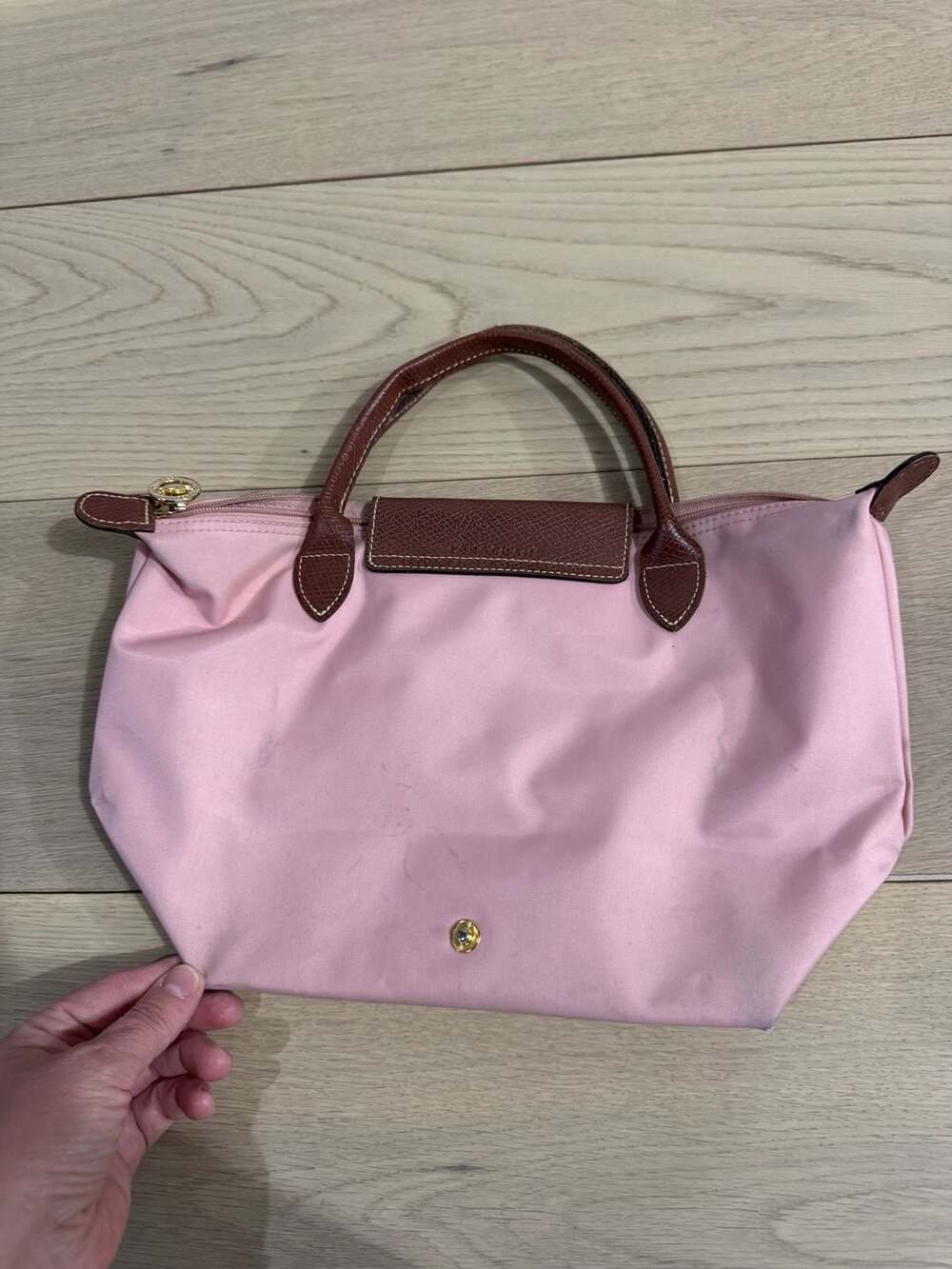 Longchamp Le Pliage Original Top Handle Bag, Small, Pink - Picture 2 of 9